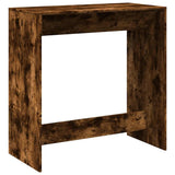 Bar Table Smoked Oak 102x50x103.5 cm Engineered Wood 854431