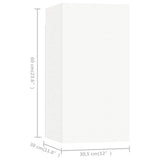 TV Cabinets 7 pcs White 30.5x30x60 cm Engineered Wood 3078743