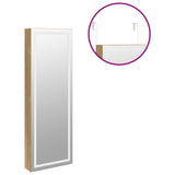 Mirror Jewellery Cabinet with LED Lights Wall Mounted 353252
