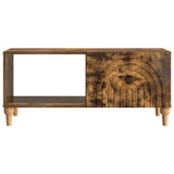 Coffee Table Smoked Oak 90 x 50 x 40 cm Engineered Wood 894270