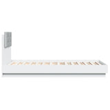 Bed Frame without Mattress White 90x190 cm Single 3209968