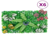 Artificial Plant Fence 6 pcs Green 40x60 cm 366638