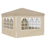 Pop-up Party Tent 288 x 288 x 245 cm Cream Oxford Fabric 42019768