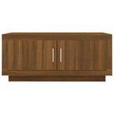Coffee Table Brown Oak 102x50x45 cm Engineered Wood 817233