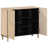Side Cabinet 90x33x75 cm Solid Wood Mango 358276
