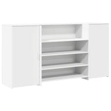 Reception Desk White 200x50x103,5 cm Engineered Wood 3324178