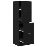 Apothecary Cabinet Black oak 40 x 41 x 144.5 cm Engineered wood 3365623