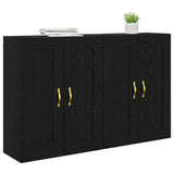 Wall-mounted Cabinet 2 pcs Black Oak 69.5 x 34 x 90 cm 3402691