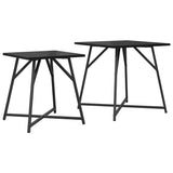 Side Table Set 2 pcs Black Oak 869726