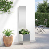 Garden Privacy Screen Silver 32 x 150 cm Galvanised steel 876376