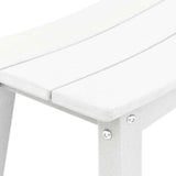 Garden Bar Set 4 pcs White HDPE 3335804