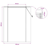Roller Blind Natural and Brown 130 x 220 cm Bamboo 42039765