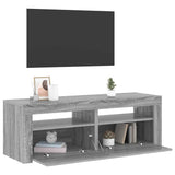 TV Cabinet with LED Lights Grey Sonoma 120x35x40 cm 815685