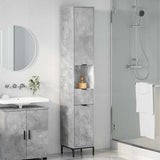 Bathroom Cabinet with Drawer Concrete Grey 31.5 x 33 x 190 cm 883407