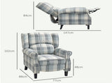 160&deg Reclining Armchair, with Footrest - Grey T3398P344476