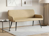2 Seater Sofa with Metal Legs 2-Seater Grey Green 42051047