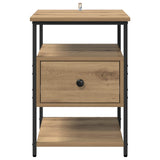 Bedside Cabinet with Drawer 2 pcs Artisan Oak 40 x 42 x 56 cm 881877
