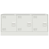 TV Cabinet White 99x39x44 cm Steel 841648