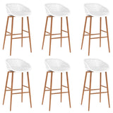 7 Piece Bar Set Black and White 3057477