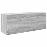 Bathroom Wall Cabinet Grey Sonoma 80x25x30 cm Engineered Wood 860081