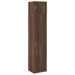 Slim Storage Cabinet Brown Oak 45x42.5x225 cm Engineered Wood 3281293