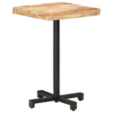 Bistro Table Square 50x50x75 cm Rough Mango Wood 320262