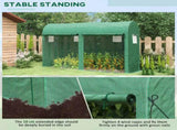 Walk-in Greenhouse, Tomato Greenhouse Double Doors & 4 Windows, Garden Plant Growth Green House T3398P314746