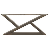 Coffee Table Legs 2 pcs Natural Steel 70x cm Steel 4012695