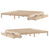 Bed Frame with Drawers without Mattress 200x200 cm 3301956