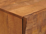 Sideboard Acacia Brown Finish 40 x 33 x 75 cm Solid Mango Wood 4017923