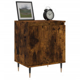 Bedside Cabinets 2 pcs Smoked Oak 40x30x50 cm Engineered Wood 826823