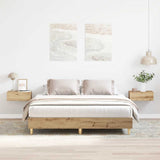 Bed Frame Artisan oak Engineered wood King Bed Frame 3328716