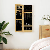 Mirror Jewellery Cabinet Wall Mounted 30x8.5x90 cm 353213