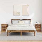 Bedside Cabinet with Drawer 2 pcs Old Wood 39 x 39 x 47.5 cm 881329