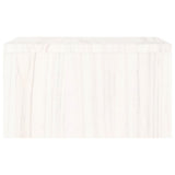 Monitor Stand White 50x27x15 cm Solid Wood Pine 813955