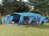 Family Tent with Rainfly Water-resistant tunnel Blue 18-Person 42017461