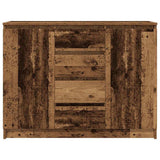 Sideboard with Drawers Old Wood 100.5x35x76 cm Engineered Wood 3328451