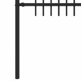 Spike Arch Fence DRONTEN Black 42030091