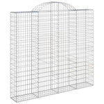 Arched Gabion Basket 200x50x180/200 cm Galvanised Iron 153499