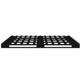 Pallet Bed without Mattress Black 140x190 cm Solid Wood 821441