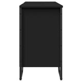 Bathroom Sink Cabinet Black 91x35x60 cm Engineered Wood 848664