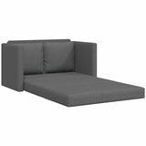 Folding Sofa Bed Dark Grey 112 x 60 x 55 cm Fabric 42030483