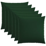 Cushion Cover 6 pcs HEERLEN Dark Green 80 x 80 cm Fabric 913496