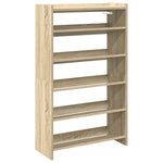 ZNTS Shoe Rack Sonoma Oak 60x25x100 cm Engineered Wood 859871
