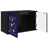 Wall-mounted TV Cabinet MAINZ 69 x 33 x 40 cm Black Oak 8007140