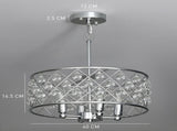 51 Crystallite Four-Bulb Chandelier - Silver-Tone T3398P425244