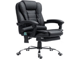 Office Chair with 6 Point Massage and Back Heat, PU Desk Chair with Footrest Adjustable Height and T3398P342234