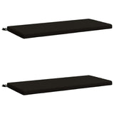 2-Piece Bench Cushions SOEST 2 pcs 100% Polyester Black 949327