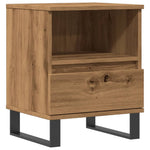 ZNTS Bedside Cabinet Artisan Oak 40x35x50 cm Engineered Wood 857378