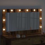 Vanity Mirror Rectangular with Mirror Old Wood 100 x 55 x 18 cm 868307